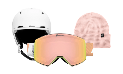 Element | Champagne Color Block - Dome MIPS White - Blush Beanie