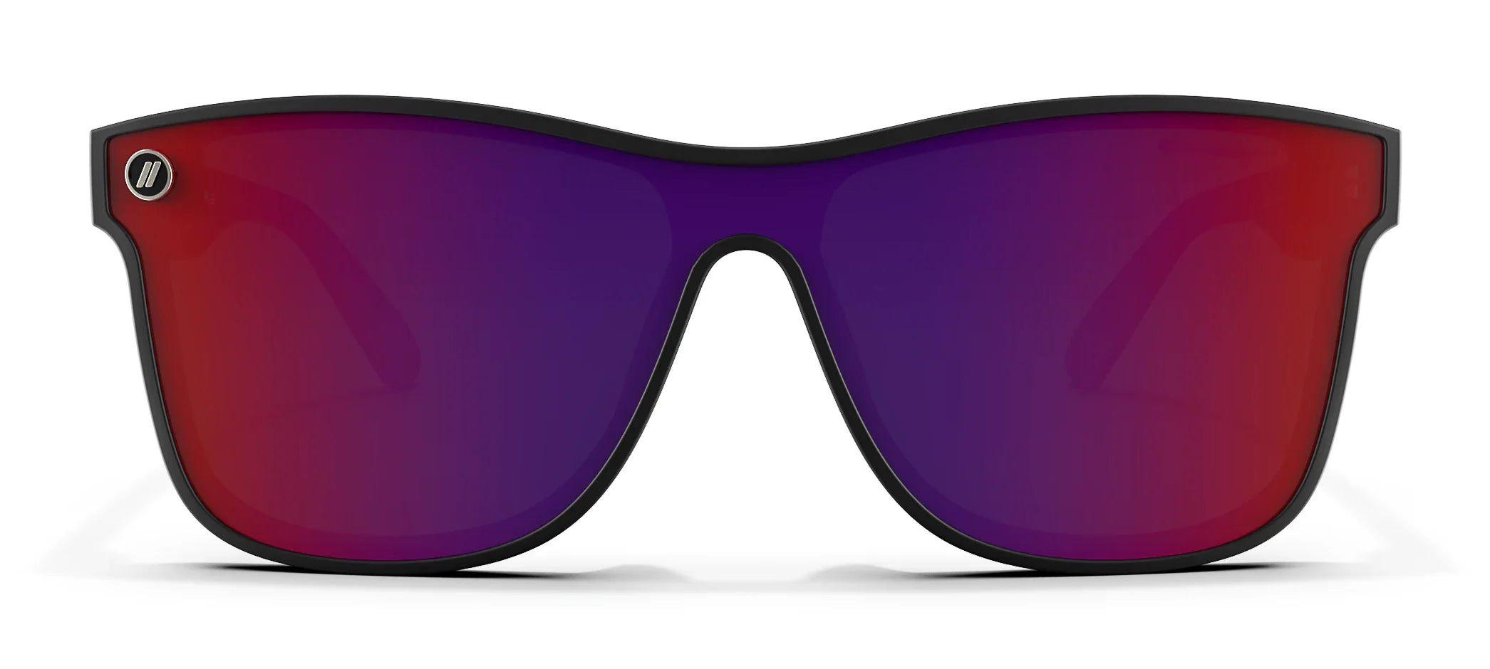 Crimson Night Polarized Sunglasses - Black Red Shield Lens & Black Cat Eye Frame Sunglasses | $58 US | Blenders Eyewear