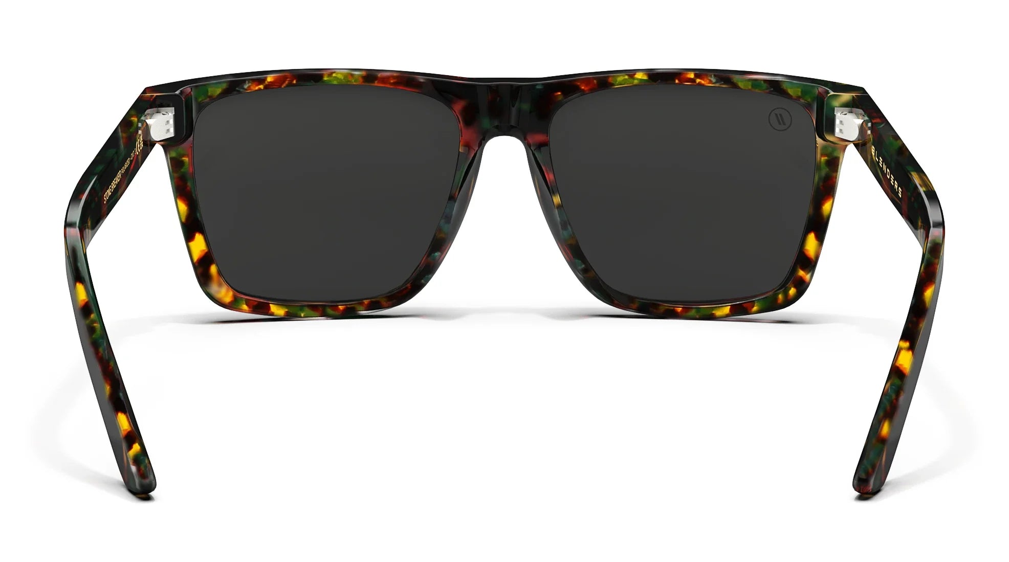 Stone Breaker Polarized Sunglasses - Green, Teal, Orange & Gold Tortoise Frame & Smoke Lens Sunglasses | $68 US | Blenders Eyewear