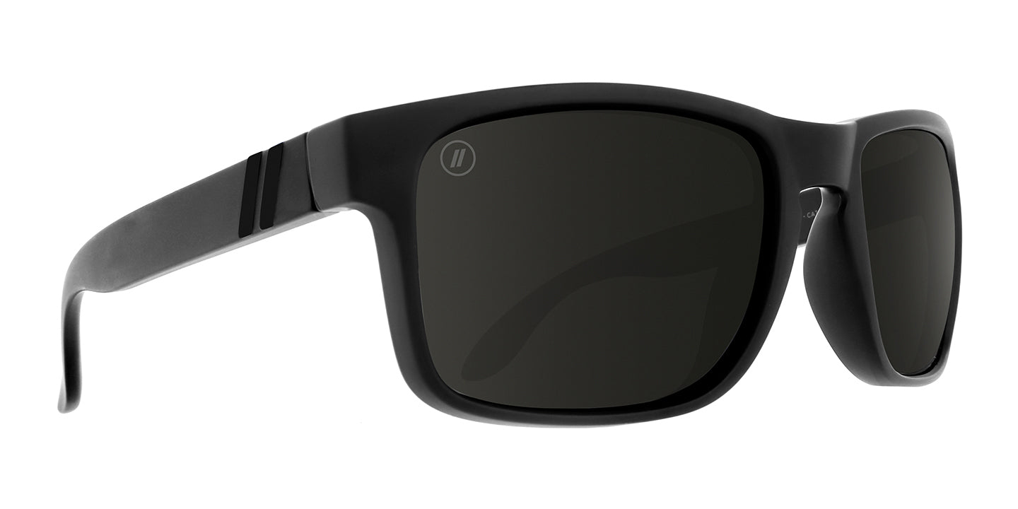 Black Tundra | RX Sunglasses - Lifestyle Mirrored Prescription Lens & Black Sports Wrap Around Frame RX | $109 US | Blenders Eyewear