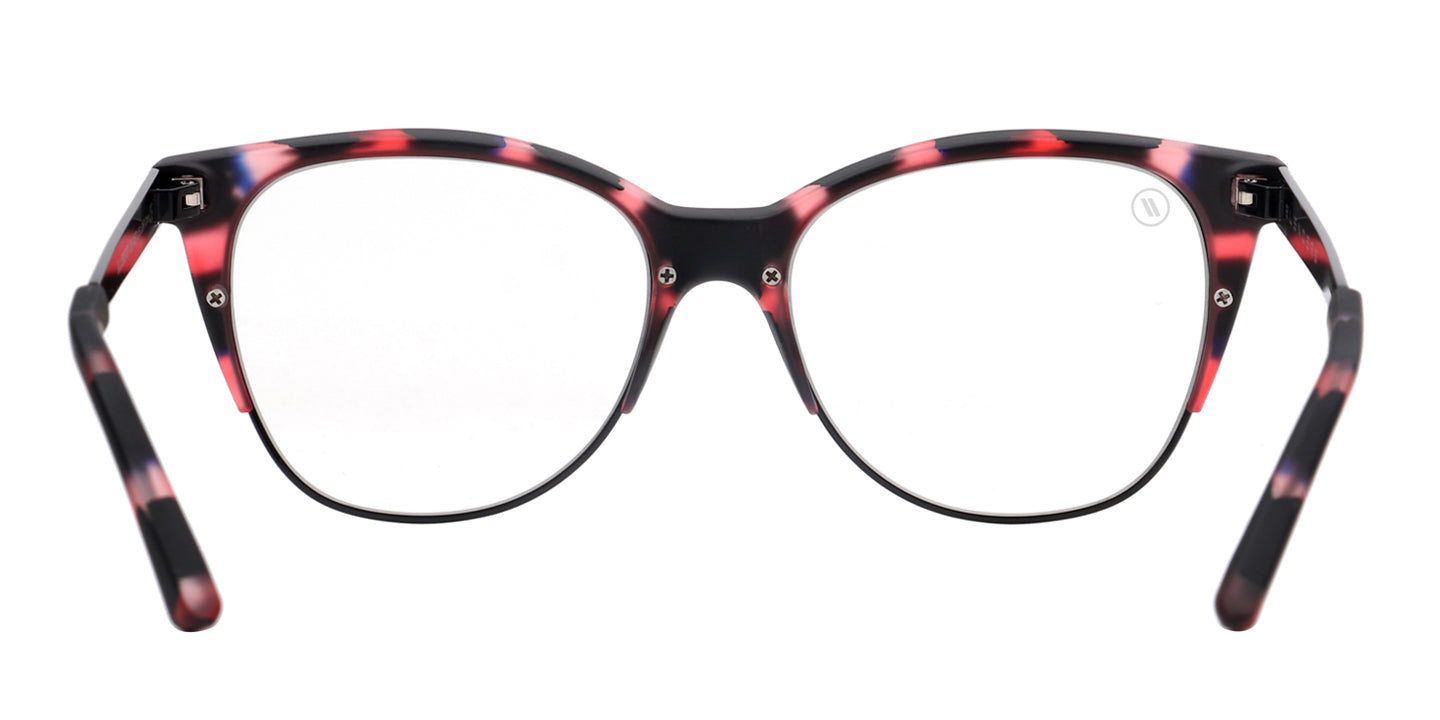 Blueberry Shine Blue Light Glasses - Pink, Purple & Black Cat Eye Frame & Clear Blue Light Blocking Lens Blue Light | $58 US | Blenders Eyewear