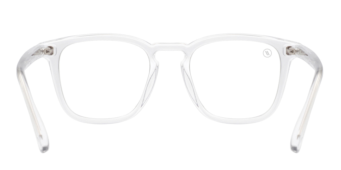 Ice Crush Blue Light Glasses - Crystal Clear Square Frame & Clear Blue Light Blocking Lens Blue Light | $48 US | Blenders Eyewear