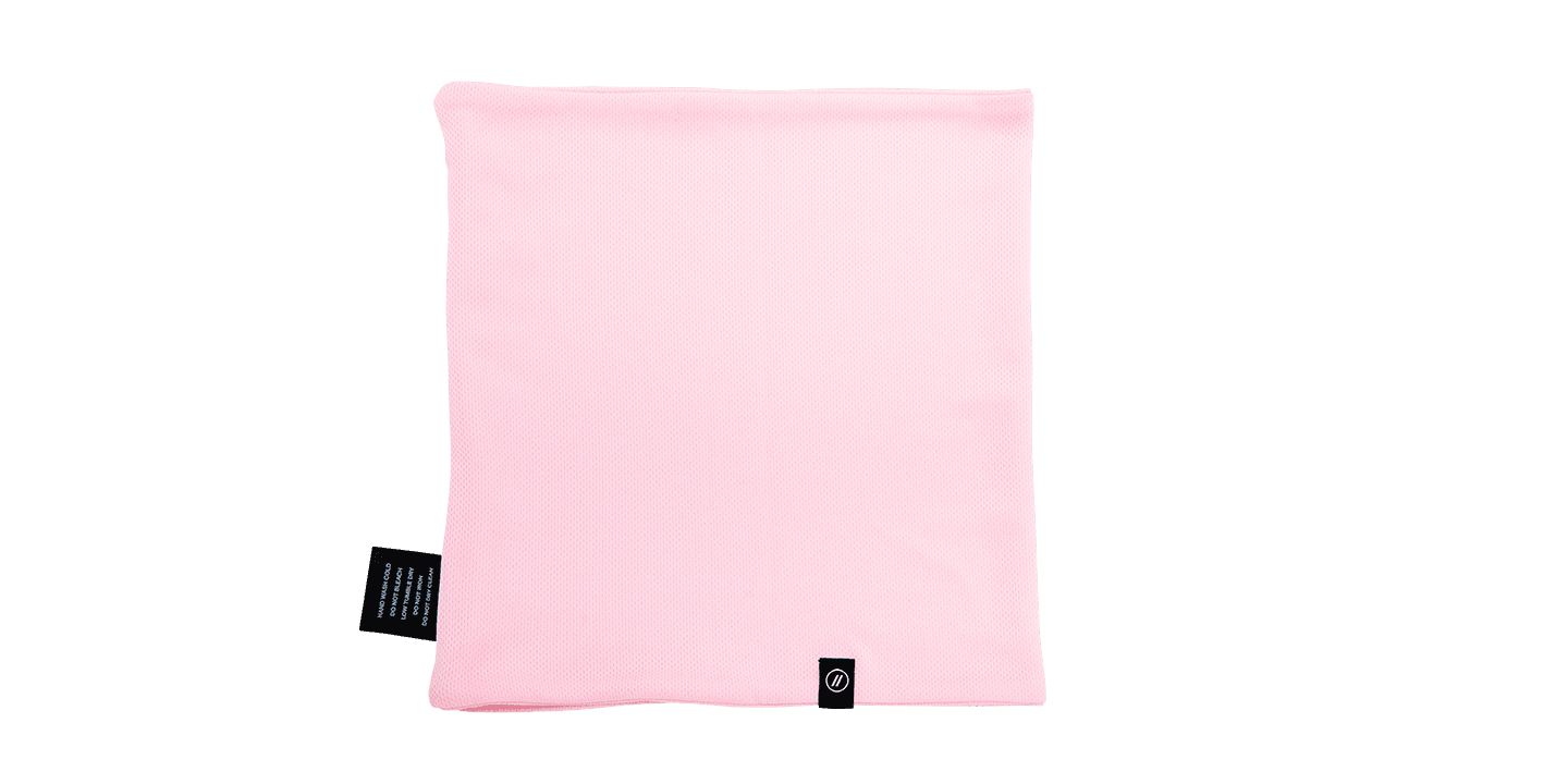 Pink Neck Gaiter Zoom View Image 2