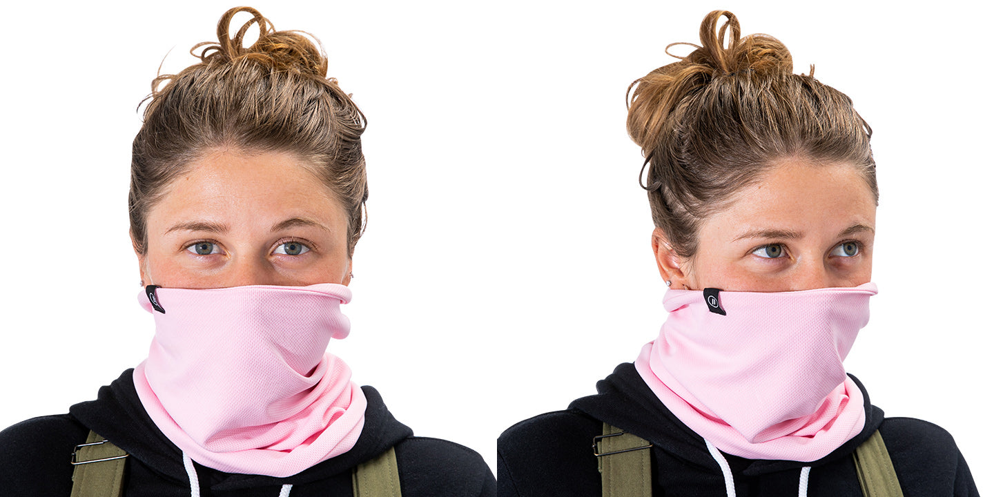 Pink Neck Gaiter Zoom View Image 4