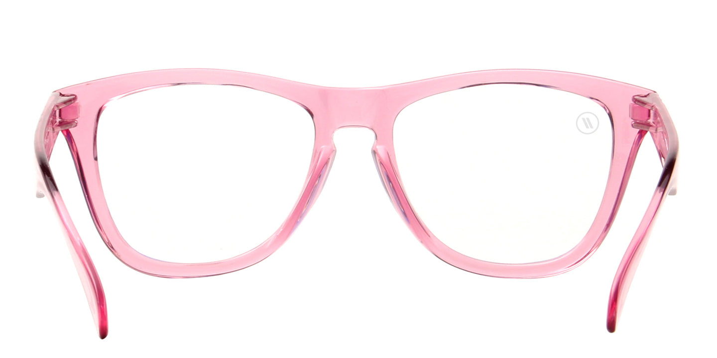Smart Rebel Blue Light Glasses - Pink Gloss Crystal Frame with Clear Lens Blue Light | $38 US | Blenders Eyewear
